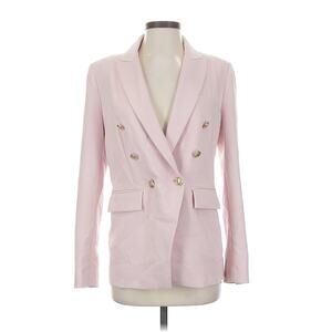 Elie Tahari Light Pink Blazer with Gold Button Detail